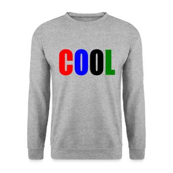 Cool - Unisex Pullover - Weißgrau meliert - Vorne - Alina (178cm) & Michal (187cm)