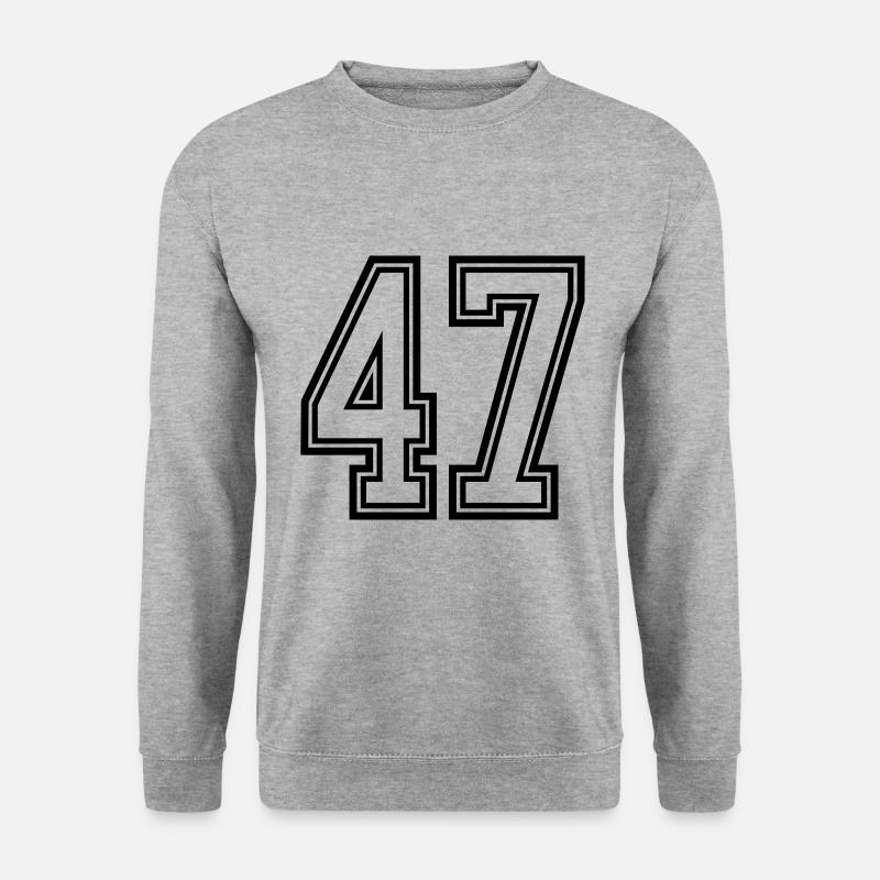 47 Number symbol - Unisex Sweatshirt - salt & pepper