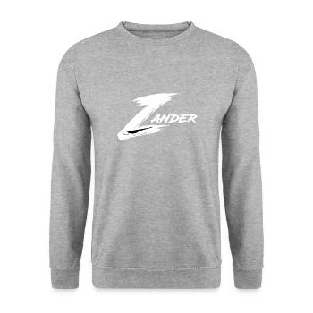 Z comme Zander - Sweat-shirt Unisexe - gris chiné - Devant - Alina (178cm) & Michal (187cm)