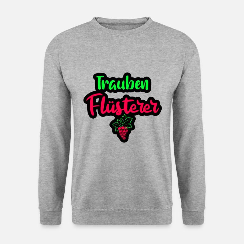 Winzer Weinbauer - Unisex Pullover - Weißgrau meliert