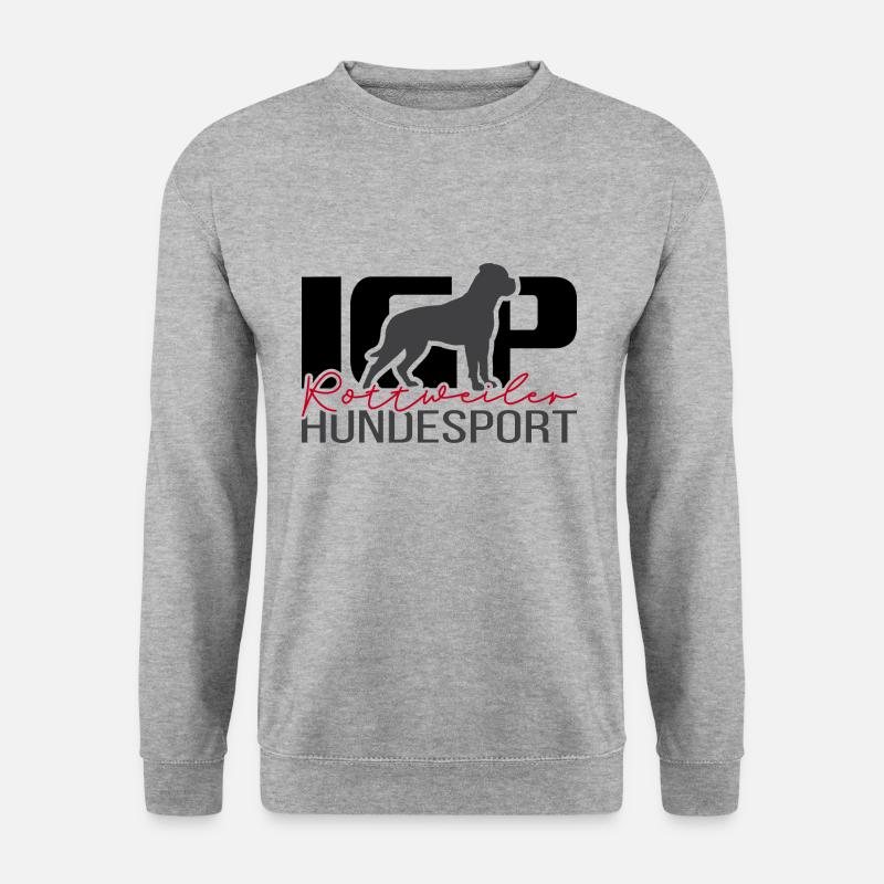 ROTTWEILER IGP Hundesport Hunde Hund Wilsigns - Unisex Pullover - Weißgrau meliert