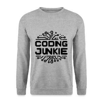 Accro au codage 13 - Sweat-shirt Unisexe - gris chiné - Devant - Alina (178cm) & Michal (187cm)