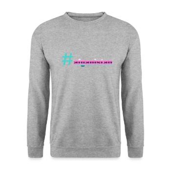 Cool hashtag afganistan land - Unisex Sweatshirt - salt & pepper - Front - Alina (178cm) & Michal (187cm)