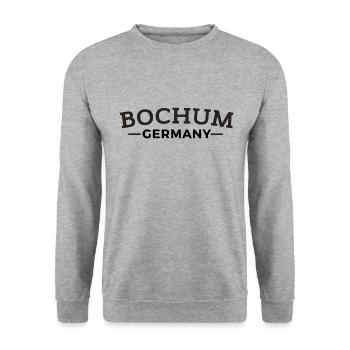 Bochum Germany Heimat Geschenkidee - Unisex Pullover - Weißgrau meliert - Vorne - Alina (178cm) & Michal (187cm)