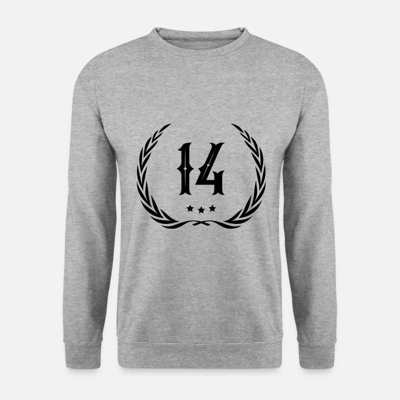 14 Number wreath - Unisex Sweatshirt - salt & pepper