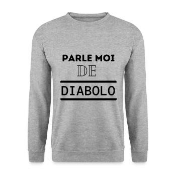 Cadeau humour diabolo cirque passion drôle - Sweat-shirt Unisexe - gris chiné - Devant - Alina (178cm) & Michal (187cm)