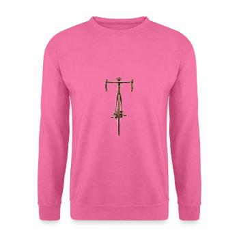 Fahrrad front von vorn rötlich Shirt - Unisex Pullover - Pink - Vorne