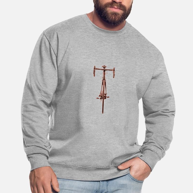 Devant de bicyclette rougeâtre devant Sweat-shirt Unisexe