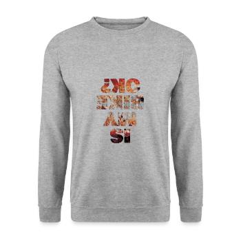 Est-ce que mon vélo est correct? - Sweat-shirt Unisexe - gris chiné - Devant - Alina (178cm) & Michal (187cm)