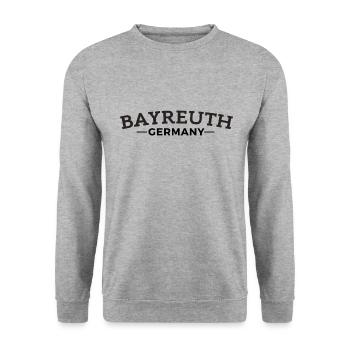 Bayreuth My Home Idée Cadeau - Sweat-shirt Unisexe - gris chiné - Devant - Alina (178cm) & Michal (187cm)