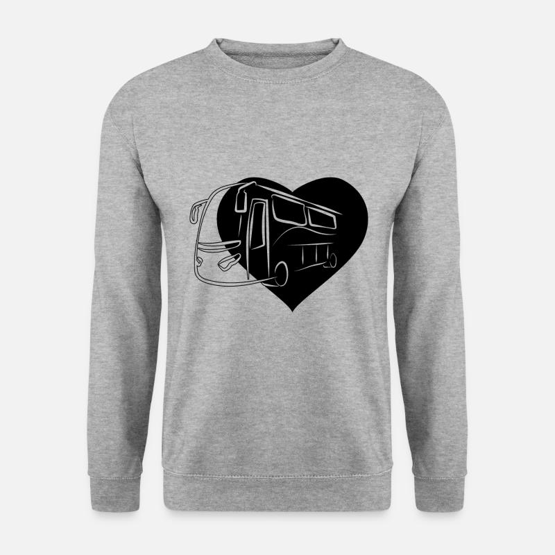 Bus Chauffeur de bus Autobus scolaire Chauffeur de bus - Sweat-shirt Unisexe - gris chiné