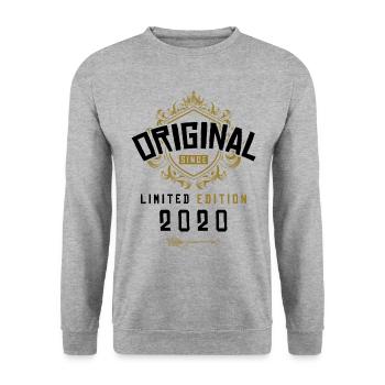 Anniversaire édition limitée 2020 - Sweat-shirt Unisexe - gris chiné - Devant - Alina (178cm) & Michal (187cm)