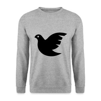Dove symbol - Unisex Sweatshirt - salt & pepper - Front - Alina (178cm) & Michal (187cm)