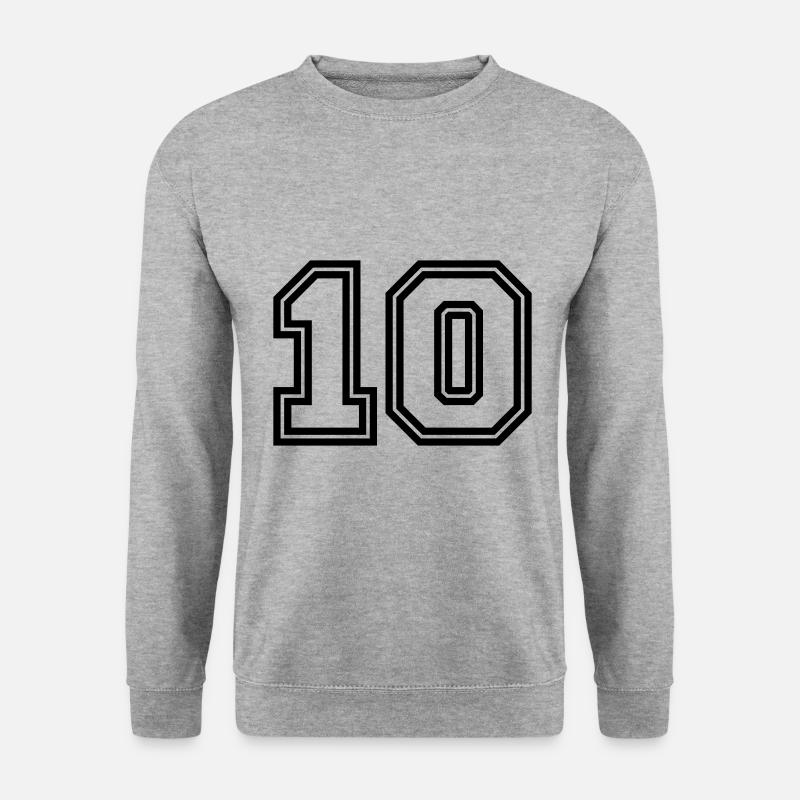 Symbole de 10 chiffres - Sweat-shirt Unisexe - gris chiné