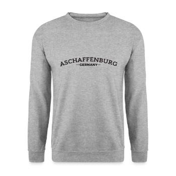 Aschaffenburg Germany My City Gift Idea - Unisex Sweatshirt - salt & pepper - Front - Alina (178cm) & Michal (187cm)