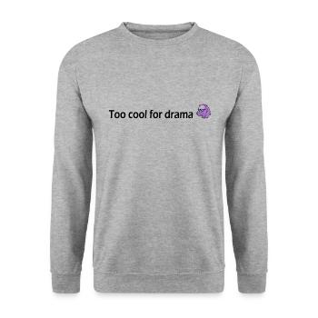 Trop cool pour le drame Hippopotame - Sweat-shirt Unisexe - gris chiné - Devant - Alina (178cm) & Michal (187cm)