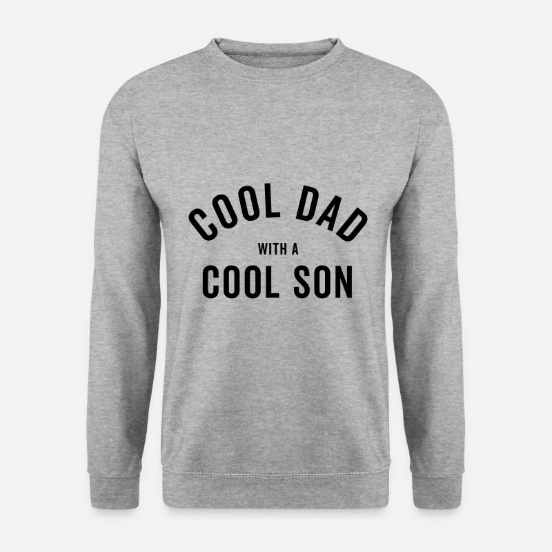 Vater und Sohn - Unisex Pullover - Weißgrau meliert