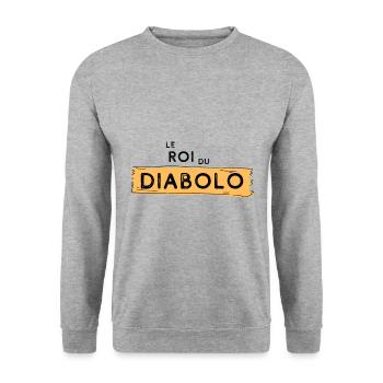 Cadeau humour diabolo cirque passion drôle - Sweat-shirt Unisexe - gris chiné - Devant - Alina (178cm) & Michal (187cm)