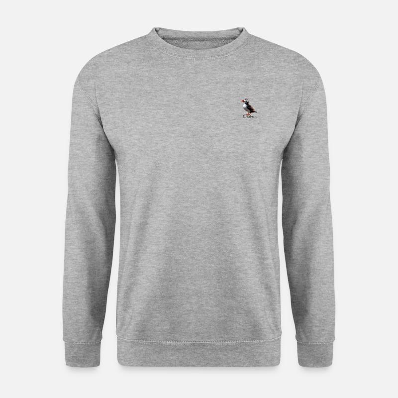 Lundi Island - Unisex Pullover - Weißgrau meliert