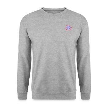 Optimum - Unisex Pullover - Weißgrau meliert - Vorne - Alina (178cm) & Michal (187cm)