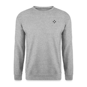 Papa - Vatertag - Unisex Pullover - Weißgrau meliert - Vorne - Alina (178cm) & Michal (187cm)
