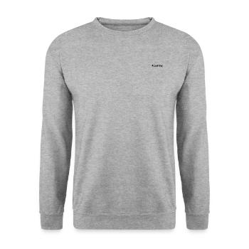 #coding Life Black - Unisex Pullover - Weißgrau meliert - Vorne - Alina (178cm) & Michal (187cm)