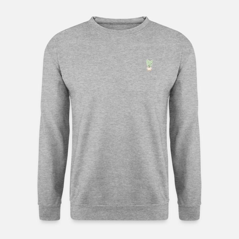 Agave - Unisex Pullover - Weißgrau meliert