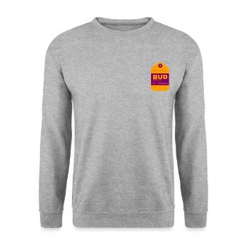 Budapest - Hungary - Unisex Sweatshirt - salt & pepper - Front - Alina (178cm) & Michal (187cm)
