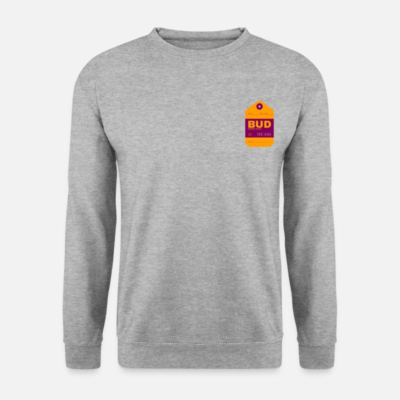 Budapest - Ungarn - Unisex Pullover - Weißgrau meliert