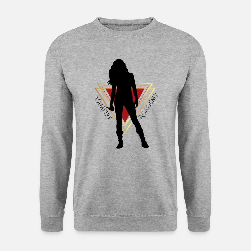 Vampire Academy badass Rose Hathaway - Unisex Pullover - Weißgrau meliert