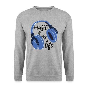 Motivational quote mental health - Unisex Pullover - Weißgrau meliert - Vorne - Alina (178cm) & Michal (187cm)