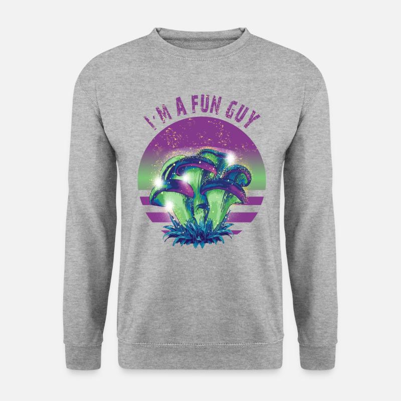 Ich bin ein lustiger Typ - Unisex Pullover - Weißgrau meliert