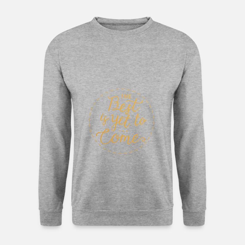 Spruch - Unisex Pullover - Weißgrau meliert