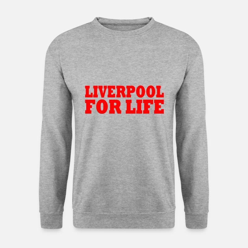 Liverpool - Unisex Pullover - Weißgrau meliert