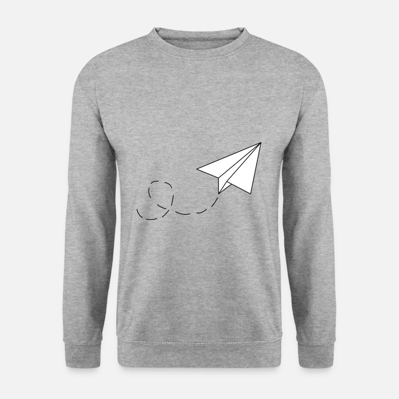 PAPIERFLIEGER - Unisex Pullover - Weißgrau meliert