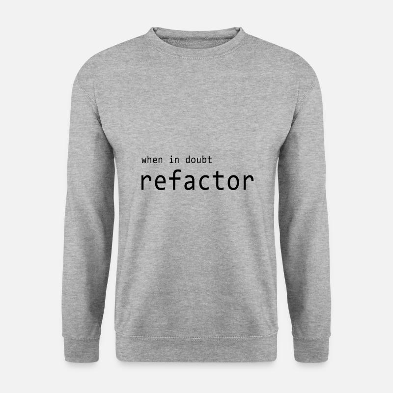 Software Entwickler - Refactor - Unisex Pullover - Weißgrau meliert