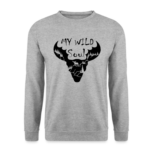 Wild Soul | Wildnis | Elch in Natur | Wilde Seele - Unisex Pullover