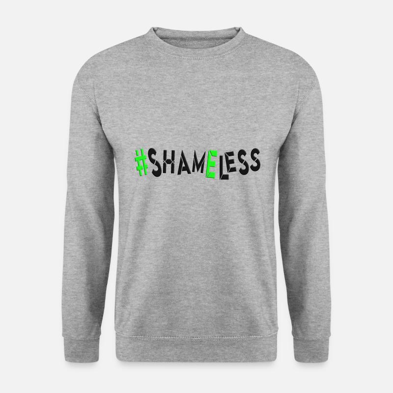 #shameless flagrant unabashed barefaced - Unisex Sweatshirt - salt & pepper