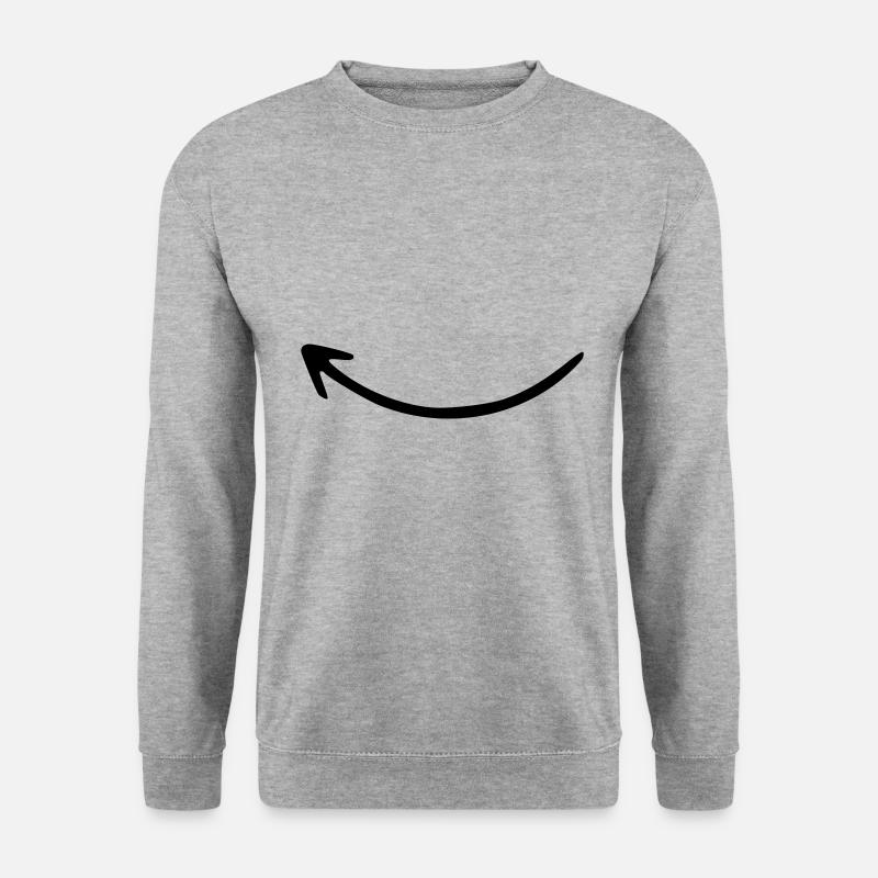 Flèche dessin croquis noir - Sweat-shirt Unisexe - gris chiné