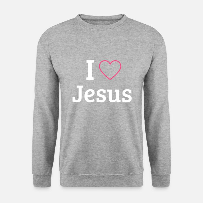 I love Jesus - Unisex Sweatshirt - salt & pepper