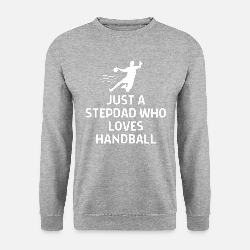 Handball Handballer Spruch Geschenk - Unisex Pullover - Weißgrau meliert