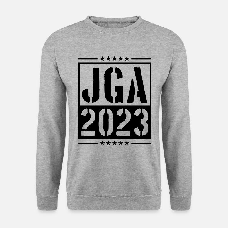 Jga 2023 Junggesellenabschied - Unisex Pullover - Weißgrau meliert
