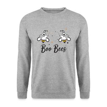 Costume d'Halloween drôle de Dame de professeur de Boo Bees - Sweat-shirt Unisexe - gris chiné - Devant - Alina (178cm) & Michal (187cm)