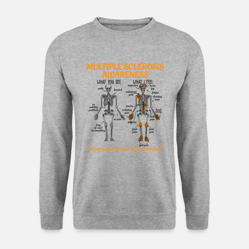 Multiple Sclerosis Awareness - Sweat-shirt Unisexe - gris chiné