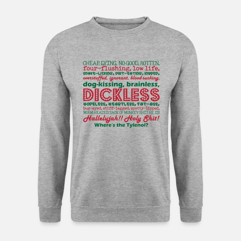 Hallelujah Holy Where's The Tylenol Christmas - Unisex Pullover - Weißgrau meliert
