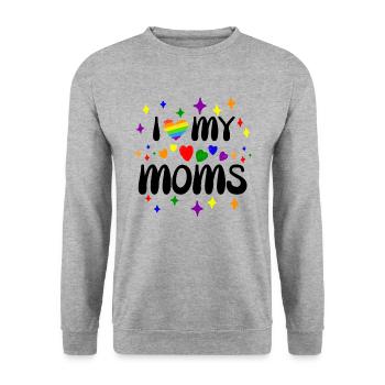 J’aime la fierté de ma mère - Sweat-shirt Unisexe - gris chiné - Devant - Alina (178cm) & Michal (187cm)