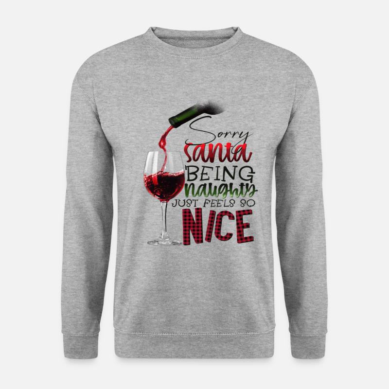 Naughty Wine Drinker - Unisex Sweatshirt - salt & pepper