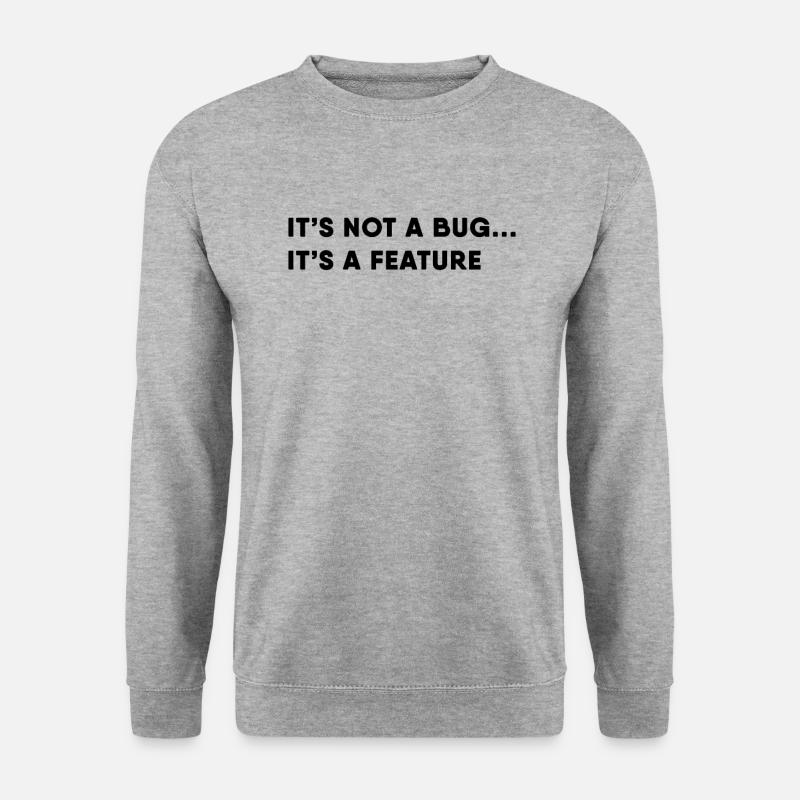 Software Entwickler - Bug - Unisex Pullover - Weißgrau meliert