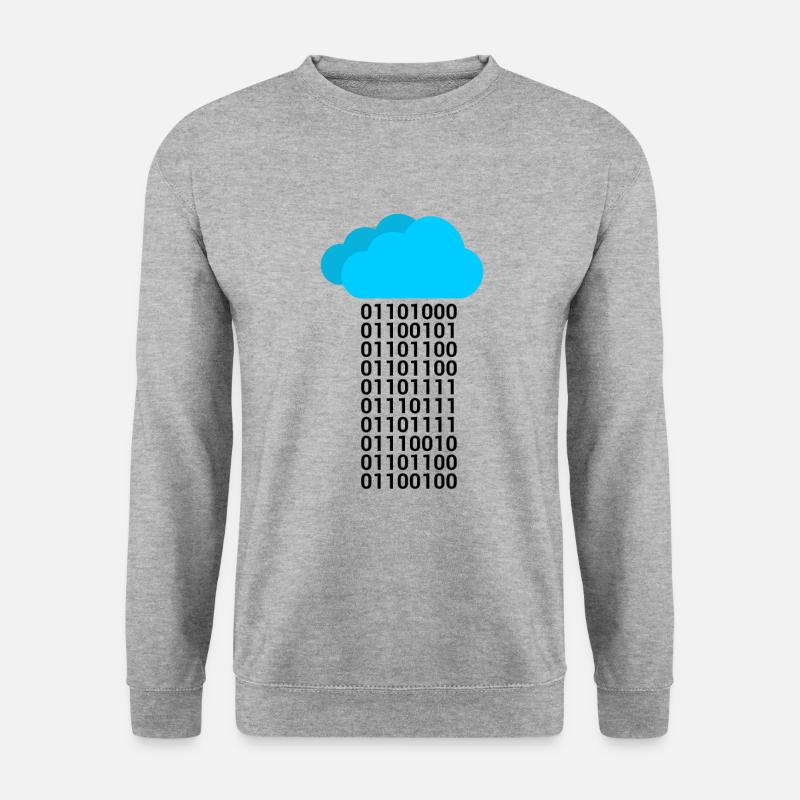 Informatique Binary Cloud Cloud - Sweat-shirt Unisexe - gris chiné