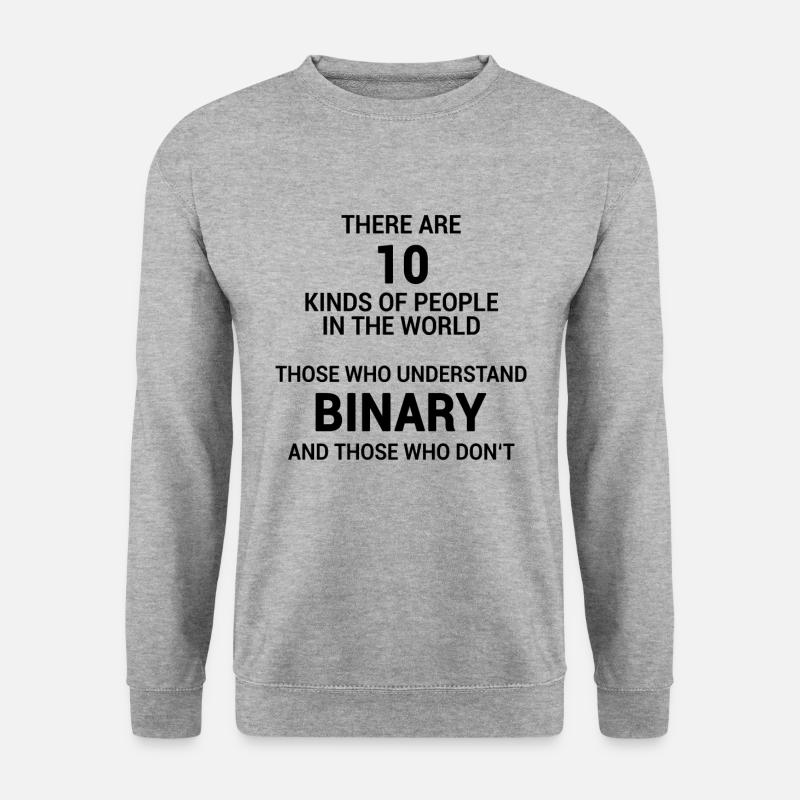 Binary System - Unisex Sweatshirt - salt & pepper